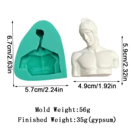 David Goddess Scholar Statue Candle Mould Handicrafts Decoration Tool Aromatherapy Gypsum Epoxy Resin Simple Style Silicone Mold