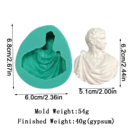 David Goddess Scholar Statue Candle Mould Handicrafts Decoration Tool Aromatherapy Gypsum Epoxy Resin Simple Style Silicone Mold