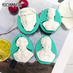 David Goddess Scholar Statue Candle Mould Handicrafts Decoration Tool Aromatherapy Gypsum Epoxy Resin Simple Style Silicone Mold
