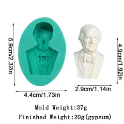 David Goddess Scholar Statue Candle Mould Handicrafts Decoration Tool Aromatherapy Gypsum Epoxy Resin Simple Style Silicone Mold
