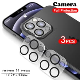 3pcs Camera Lens Protector For iPhone 16 Pro Max Glass iPhone 15 17 Air 14 11 12 13 14 Plus 13 Mini Lens Screen Protectors