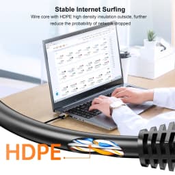 Samzhe Ethernet Cable Cat6 Gigabit High Speed 1000Mbps Internet Cable RJ45 Shielded Network LAN Cord for PC PS5 PS4 PS3 Xbox
