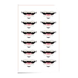 Brdwn Jujutsu Kaisen Unisex Yuji Itadori Toge Inumaki Cosplay Tattoo Stickers