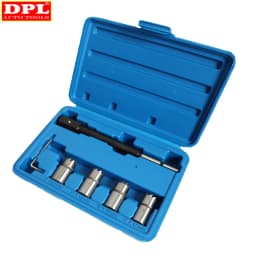 5PCS Diesel Injector Seat Cutter Tool Set Cleaner Carbon Cutting Tool Kit