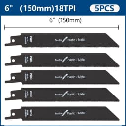Jig Saw Blade 6 inch 24TPI/18TPI Carbide Reciprocating Saw Blade For Metal, Plastics, Aluminum Fast Cutting Tool