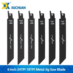 Jig Saw Blade 6 inch 24TPI/18TPI Carbide Reciprocating Saw Blade For Metal, Plastics, Aluminum Fast Cutting Tool