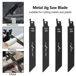 Jig Saw Blade 6 inch 24TPI/18TPI Carbide Reciprocating Saw Blade For Metal, Plastics, Aluminum Fast Cutting Tool