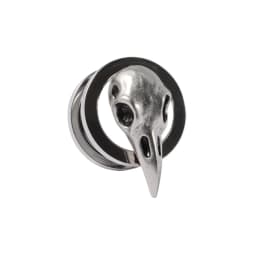 1PC Punk Stainless Steel Skeleton Ear Stretchers Tunnel External Thread Vintage Ear Gauge Plugs Expander Body Piercing Jewelry