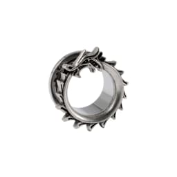1PC Punk Stainless Steel Skeleton Ear Stretchers Tunnel External Thread Vintage Ear Gauge Plugs Expander Body Piercing Jewelry