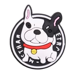 1PCS PVC Kawaii Animal Kinds Of Dog Mom Dad Sandals Shoe Decoration Charms Fit Wristbands Buckle Slipper Accessories Xmas Gifts