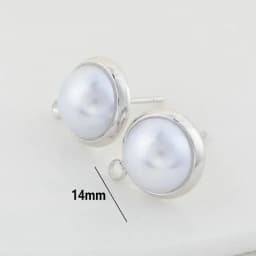 10MM 12MM 14MM 14K Gold Color Plated Brass Round Stud Earrings High Quality Diy DIY Jewelry Making Finding Accessories