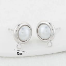 10MM 12MM 14MM 14K Gold Color Plated Brass Round Stud Earrings High Quality Diy DIY Jewelry Making Finding Accessories