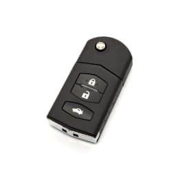 BEST KEY 2/3 Buttons Big Battery Hold Flip Folding Remote Car Key Case Fob For MAZDA 3 5 6 Series M6 RX8 MX5 With Uncut Blade