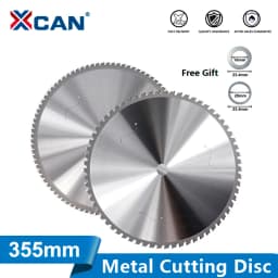 XCAN 355mm Metal Cutting Disc 66/80/90T Carbide Tipped Circular Saw Blade For Iron Steel Cutting Heavy Duty Metal Cutting Blade