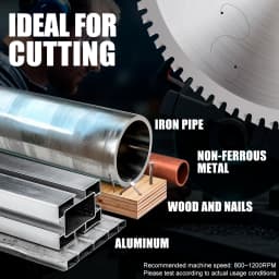 XCAN 355mm Metal Cutting Disc 66/80/90T Carbide Tipped Circular Saw Blade For Iron Steel Cutting Heavy Duty Metal Cutting Blade