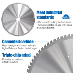 XCAN 355mm Metal Cutting Disc 66/80/90T Carbide Tipped Circular Saw Blade For Iron Steel Cutting Heavy Duty Metal Cutting Blade