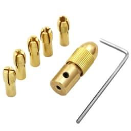 7Pcs/Set Brass Collet Mini Drill Chucks For Electric Motor Shaft Drill Bit Tool Chuck Adapter Quick Release Keyless Bit Adapt