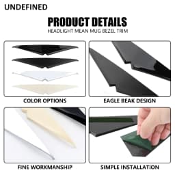 Motorcycle Headlight Trim for Harley Road Glide Special CVO FLTRX 2015-2023 Headlamp Eyebrow Eyelid Upper Tip Cover Visor Accent