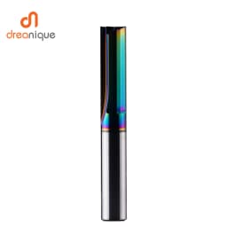 Dreanique 1pc 3.175 4 6 8mm Shank DLC Coatting 2 Flutes Carbide Straight Flute End Mill Bit CNC Milling Tool Slot Milling Cutter