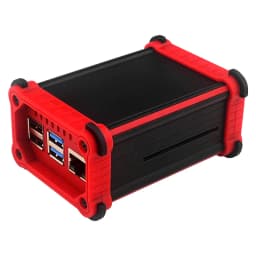 Raspberry Pi 4 Aluminum Case with Cooling Fan Heatsinks Active Cooler Anti-Falling Protection Box Shell for Pi 4