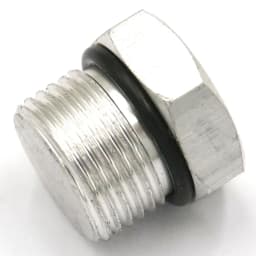 M5x0.8 1/8" 1/4" 3/8" 1/2" 3/4" 1" BSPP Male Aluminum Hex Plug End Cap With Gasket Seal For Manifold Block