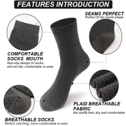 High Quality 10 Pairs/lot Men Bamboo Fiber Socks Breathable Compression Long Socks Business Casual Male Large size 38-45