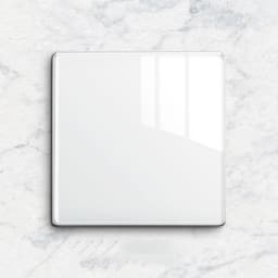 Popular Ultrathin Curved Surface 250V/10A 1/2/3/4gang 86*86MM Classic White Mirror Tempered Glass Panel Wall Switch Series