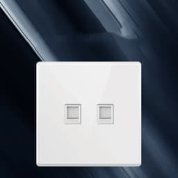 Popular Ultrathin Curved Surface 250V/10A 1/2/3/4gang 86*86MM Classic White Mirror Tempered Glass Panel Wall Switch Series