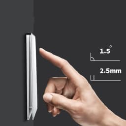 Popular Ultrathin Curved Surface 250V/10A 1/2/3/4gang 86*86MM Classic White Mirror Tempered Glass Panel Wall Switch Series
