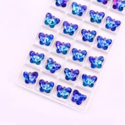 10/12/14mm 6754 Butterfly Pendant Beads Glass Butterfly Charms Sweet Colorful Gems Crystal Rhinestone For Earring Necklace DIY