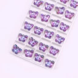 10/12/14mm 6754 Butterfly Pendant Beads Glass Butterfly Charms Sweet Colorful Gems Crystal Rhinestone For Earring Necklace DIY
