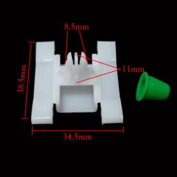 10PCS Auto Door Trim Bump Strip Clips Molding Short Stem For Volkswagen Golf Mk 3 1H0853585B Door Trim Clips Plastic Trim Clips