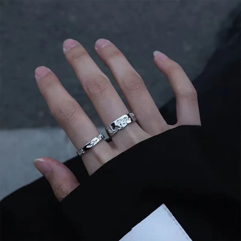 Fashion Trendy Exaggerated Ring Punk Simple Style Female Cool Design Finger Creative Women Gold Silver Color Jewelry Gift Hot
