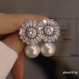 Huitan Romantic Women Stud Earrings Imitation Pearl Delicate Female Earring for Party Gift Top Quality Jewelry Dropshipping