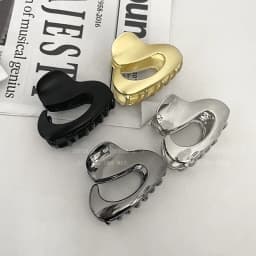 New Women Elegant Simplicity Hollow Geometric Metal Hair Claw Vintage Hair Clips Ponytail Claw Clip Fashion Hair Accessories
