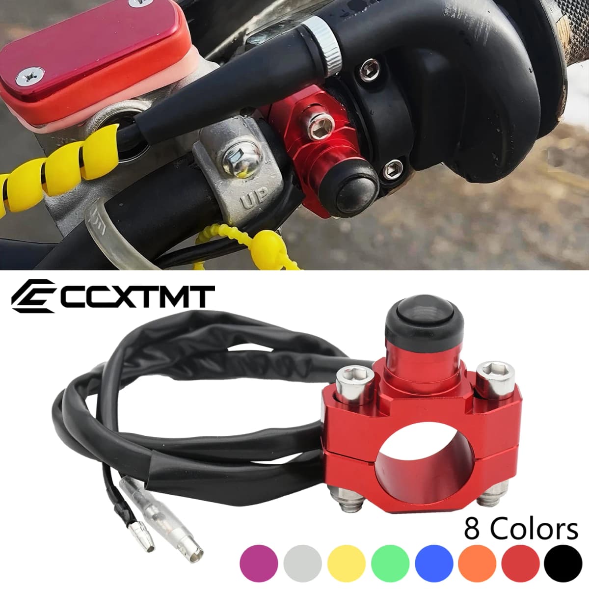 Motorcycle Dirt Bike ATV 22mm Handle Universal CNC Start Kill Switch Engine ON/OFF Button For KTM Honda Kawasaki Yamaha Suzuki