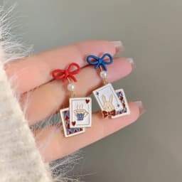 S925 Needle Cute Teacup Kitten Earrings for Women Girls Long Tassel Asymmetrical Enamel Cartoon Cat In The Coffee Cup Earrings