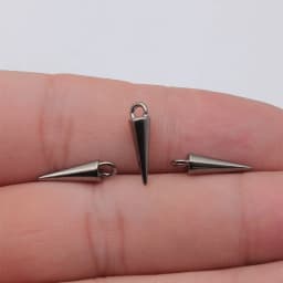 WYSIWYG 20pcs 4x16mm 7 Colors Cone Charms Pendant For DIY Jewelry Making Handmade Jewelry Craft Findings