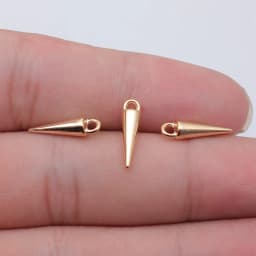 WYSIWYG 20pcs 4x16mm 7 Colors Cone Charms Pendant For DIY Jewelry Making Handmade Jewelry Craft Findings