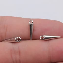 WYSIWYG 20pcs 4x16mm 7 Colors Cone Charms Pendant For DIY Jewelry Making Handmade Jewelry Craft Findings