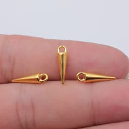 WYSIWYG 20pcs 4x16mm 7 Colors Cone Charms Pendant For DIY Jewelry Making Handmade Jewelry Craft Findings