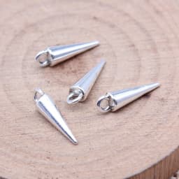 WYSIWYG 20pcs 4x16mm 7 Colors Cone Charms Pendant For DIY Jewelry Making Handmade Jewelry Craft Findings