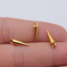 WYSIWYG 20pcs 4x16mm 7 Colors Cone Charms Pendant For DIY Jewelry Making Handmade Jewelry Craft Findings