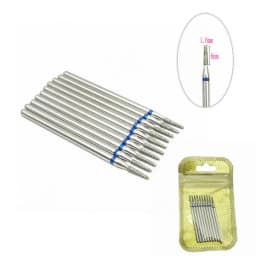 10pcs/pack Diamond Nail Drill Milling Cutter Manicure Rotary Bits Cuticle Clean Accessories Dental Diamond Burs 2.35mm shank