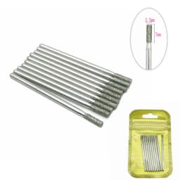 10pcs/pack Diamond Nail Drill Milling Cutter Manicure Rotary Bits Cuticle Clean Accessories Dental Diamond Burs 2.35mm shank