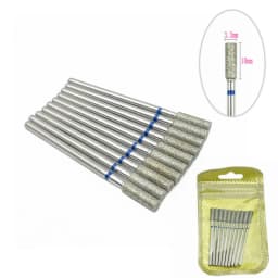 10pcs/pack Diamond Nail Drill Milling Cutter Manicure Rotary Bits Cuticle Clean Accessories Dental Diamond Burs 2.35mm shank