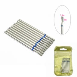 10pcs/pack Diamond Nail Drill Milling Cutter Manicure Rotary Bits Cuticle Clean Accessories Dental Diamond Burs 2.35mm shank