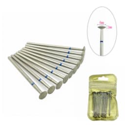 10pcs/pack Diamond Nail Drill Milling Cutter Manicure Rotary Bits Cuticle Clean Accessories Dental Diamond Burs 2.35mm shank