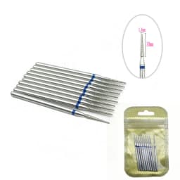 10pcs/pack Diamond Nail Drill Milling Cutter Manicure Rotary Bits Cuticle Clean Accessories Dental Diamond Burs 2.35mm shank