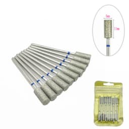 10pcs/pack Diamond Nail Drill Milling Cutter Manicure Rotary Bits Cuticle Clean Accessories Dental Diamond Burs 2.35mm shank